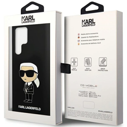 Kup Etui Karl Lagerfeld KLHCS24LSNIKBCK Samsung Galaxy S24 Ultra tvrdý silikonový kryt Ikonik černý/black - KLD1909 - {ean13} - Sklep Home Screen