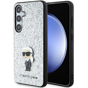 Kup Etui Karl Lagerfeld KLHCS24MGCNPSG Samsung Galaxy S24+ Plus hardcase Fixed Glitter Ikonik Logo Metal Pin srebrny/silver - KLD1910 - {ean13} - Sklep Home Screen