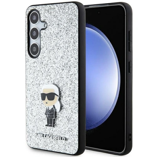 Kup Etui Karl Lagerfeld KLHCS24MGCNPSG Samsung Galaxy S24+ Plus hardcase Fixed Glitter Ikonik Logo Metal Pin argintiu/silver - KLD1910 - {ean13} - Sklep Home Screen