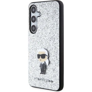Buy Karl Lagerfeld KLHCS24MGCNPSG Samsung Galaxy S24+ Plus hardcase Fixed Glitter Ikonik Logo Metal Pin silver - KLD1910 - {ean13} - Home Screen Store Europe
