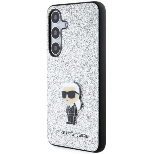 Kup Etui Karl Lagerfeld KLHCS24MGCNPSG Samsung Galaxy S24+ Plus hardcase Fixed Glitter Ikonik Logo Metal Pin srebrny/silver - KLD1910 - {ean13} - Sklep Home Screen