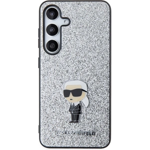 Buy Karl Lagerfeld KLHCS24MGCNPSG Samsung Galaxy S24+ Plus hardcase Fixed Glitter Ikonik Logo Metal Pin silver - KLD1910 - {ean13} - Home Screen Store Europe