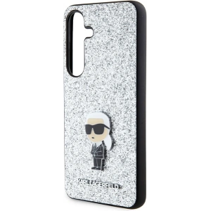 Kup Etui Karl Lagerfeld KLHCS24MGCNPSG Samsung Galaxy S24+ Plus hardcase Fixed Glitter Ikonik Logo Metal Pin srebrny/silver - KLD1910 - {ean13} - Sklep Home Screen