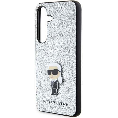 Kup Etui Karl Lagerfeld KLHCS24MGCNPSG Samsung Galaxy S24+ Plus hardcase Fixed Glitter Ikonik Logo Metal Pin argintiu/silver - KLD1910 - {ean13} - Sklep Home Screen