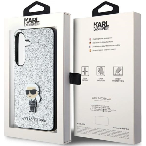 Kup Etui Karl Lagerfeld KLHCS24MGCNPSG Samsung Galaxy S24+ Plus hardcase Fixed Glitter Ikonik Logo Metal Pin srebrny/silver - KLD1910 - {ean13} - Sklep Home Screen