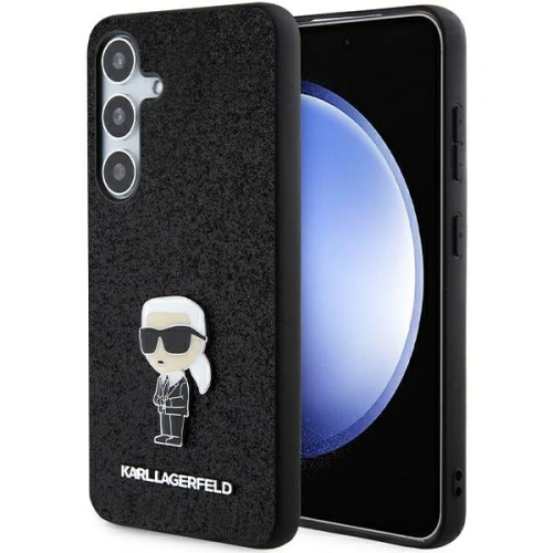 Kup Case Karl Lagerfeld KLHCS24MGKNPSK Samsung Galaxy S24+ Plus Hardcase Fixed Glitter Ikonik Logo Metal Pin schwarz/black - KLD1911 - {ean13} - Sklep Home Screen