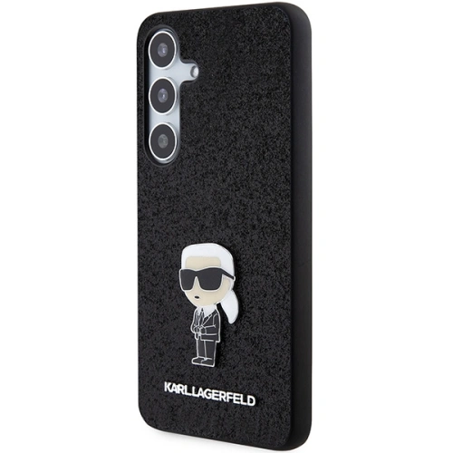 Kup Etui Karl Lagerfeld KLHCS24MGKNPSK Samsung Galaxy S24+ Plus hardcase Fixed Glitter Ikonik Logo Metal Pin czarny/black - KLD1911 - {ean13} - Sklep Home Screen