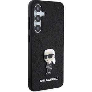 Kup Etui Karl Lagerfeld KLHCS24MGKNPSK Samsung Galaxy S24+ Plus hardcase Fixed Glitter Ikonik Logo Metal Pin czarny/black - KLD1911 - {ean13} - Sklep Home Screen