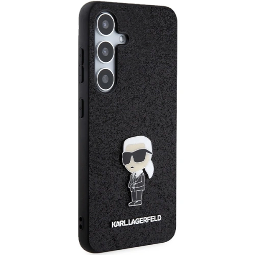 Kup Case Karl Lagerfeld KLHCS24MGKNPSK Samsung Galaxy S24+ Plus Hardcase Fixed Glitter Ikonik Logo Metal Pin schwarz/black - KLD1911 - {ean13} - Sklep Home Screen