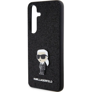 Kup Etui Karl Lagerfeld KLHCS24MGKNPSK Samsung Galaxy S24+ Plus hardcase Fixed Glitter Ikonik Logo Metal Pin czarny/black - KLD1911 - {ean13} - Sklep Home Screen
