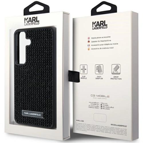 Kup Etui Karl Lagerfeld KLHCS24MHDSPRK Samsung Galaxy S24+ Plus hardcase Rhinestone Metal Logo czarny/black - KLD1912 - {ean13} - Sklep Home Screen
