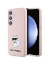 Etui Karl Lagerfeld KLHCS24MSNCHBCP Samsung Galaxy S24+ Plus hardcase Silicon Choupette roz/rozalie