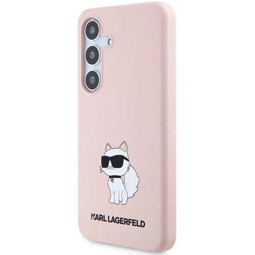 Kup Etui Karl Lagerfeld KLHCS24MSNCHBCP Samsung Galaxy S24+ Plus keménytok Szilikon Choupette rózsaszín/pink - KLD1913 - {ean13} - Sklep Home Screen