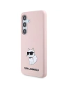 Kup Etui Karl Lagerfeld KLHCS24MSNCHBCP Samsung Galaxy S24+ Plus keménytok Szilikon Choupette rózsaszín/pink - KLD1913 - {ean13} - Sklep Home Screen