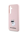 Kup Etui Karl Lagerfeld KLHCS24MSNCHBCP Samsung Galaxy S24+ Plus keménytok Szilikon Choupette rózsaszín/pink - KLD1913 - {ean13} - Sklep Home Screen