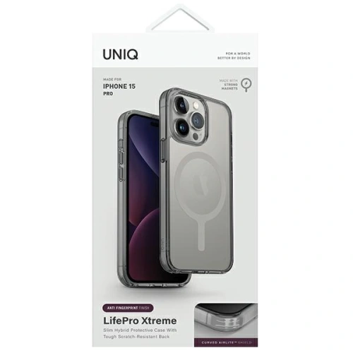 Kup Case UNIQ LifePro Xtreme Apple iPhone 15 Pro MagClick Charging grau/frost grey - UNIQ1109 - {ean13} - Sklep Home Screen