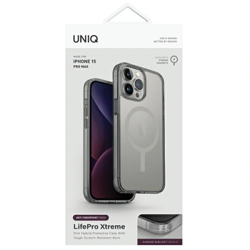 Kup Case UNIQ LifePro Xtreme Apple iPhone 15 Pro Max MagClick Charging grau/frost grey - UNIQ1110 - {ean13} - Sklep Home Screen