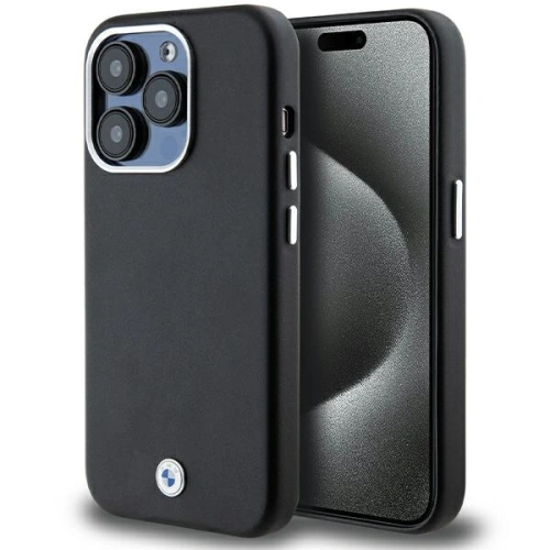 Kup Etui BMW BMHMP14X23PUFWK Apple iPhone 14 Pro Max Signature Wrapped Metal MagSafe fekete/black - BMW649 - {ean13} - Sklep Home Screen