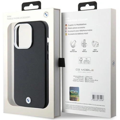 Kup Case BMW BMHMP14X23PUFWK Apple iPhone 14 Pro Max Signature Wrapped Metal MagSafe schwarz/black - BMW649 - {ean13} - Sklep Home Screen