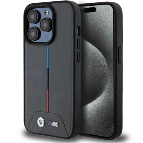 Kup Case BMW BMHMP15L22PVTA Apple iPhone 15 Pro Hardcase M Quilted Tricolor MagSafe grau/grey - BMW650 - {ean13} - Sklep Home Screen