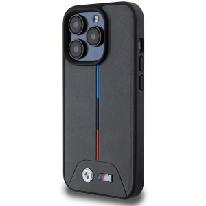 Etui BMW BMHMP15L22PVTA Apple iPhone 15 Pro hardcase M Quilted Tricolor MagSafe szary/grey