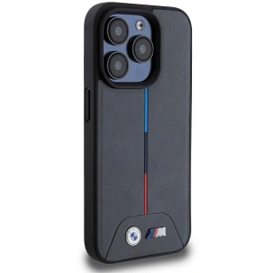 Etui BMW BMHMP15L22PVTA Apple iPhone 15 Pro hardcase M Quilted Tricolor MagSafe szary/grey