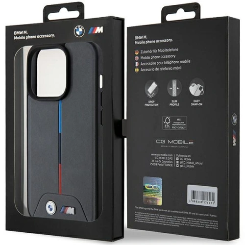 Kup Case BMW BMHMP15L22PVTA Apple iPhone 15 Pro Hardcase M Quilted Tricolor MagSafe grau/grey - BMW650 - {ean13} - Sklep Home Screen
