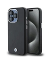 Case BMW BMHMP15L23PUFWK Apple iPhone 15 Pro Signature Wrapped Metal MagSafe schwarz/black