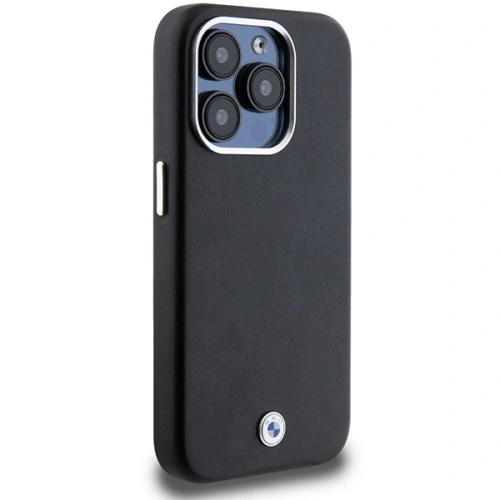 Kup Case BMW BMHMP15L23PUFWK Apple iPhone 15 Pro Signature Wrapped Metal MagSafe schwarz/black - BMW651 - {ean13} - Sklep Home Screen