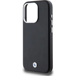 Kup Etui BMW BMHMP15L23PUFWK Apple iPhone 15 Pro Signature Wrapped Metal MagSafe fekete/black - BMW651 - {ean13} - Sklep Home Screen
