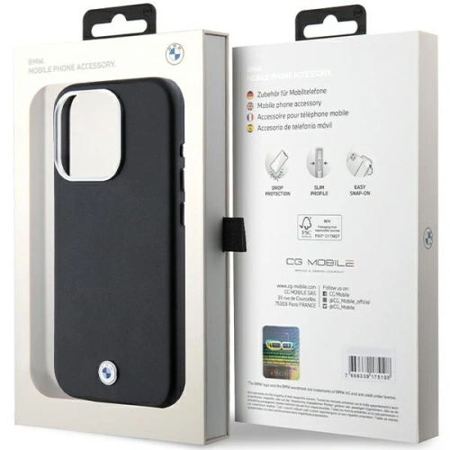 Kup Etui BMW BMHMP15L23PUFWK Apple iPhone 15 Pro Signature Wrapped Metal MagSafe negru/black - BMW651 - {ean13} - Sklep Home Screen