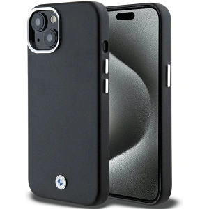 Kup Etui BMW BMHMP15M23PUFWK Apple iPhone 15 Plus / 14 Plus Signature Wrapped Metal MagSafe czarny/black - BMW652 - {ean13} - Sklep Home Screen