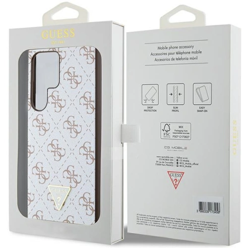 Buy Guess GUHCS24LPG4GPH Samsung Galaxy S24 Ultra hardcase 4G Triangle white - GUE3339 - {ean13} - Home Screen Store Europe