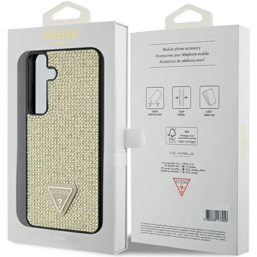 Kup Etui Guess GUHCS24MHDGPPD Samsung Galaxy S24+ Plus hardcase Rhinestone Triangle aurie/gold - GUE3341 - {ean13} - Sklep Home Screen