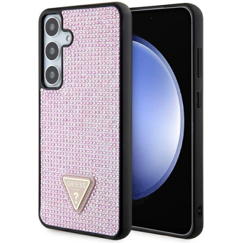 Kup Case Guess GUHCS24MHDGPPP Samsung Galaxy S24+ Plus Hardcase Rhinestone Triangle rosa/pink - GUE3343 - {ean13} - Sklep Home Screen