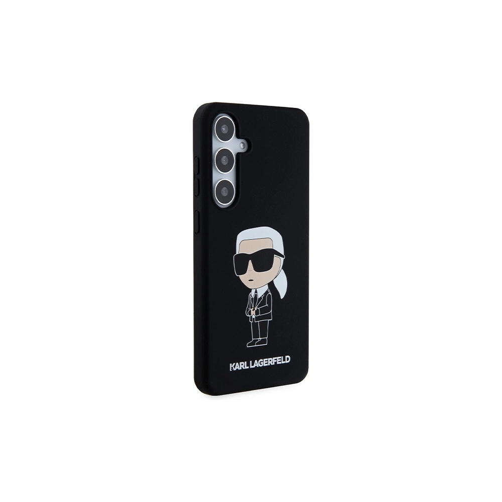 Etui Karl Lagerfeld KLHCS24MSNIKBCK Samsung Galaxy S24+ Plus hardcase Silicone Ikonik czarny/black