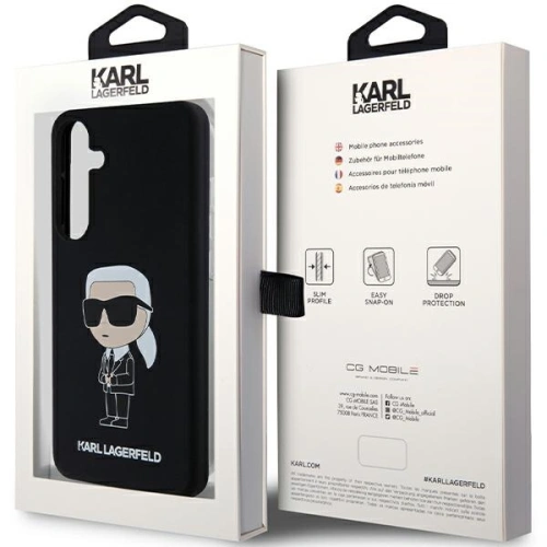 Kup Etui Karl Lagerfeld KLHCS24MSNIKBCK Samsung Galaxy S24+ Plus hardcase Silicone Ikonik czarny/black - KLD1914 - {ean13} - Sklep Home Screen