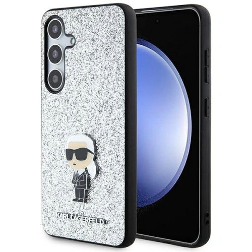 Kup Etui Karl Lagerfeld KLHCS24SGCNPSG Samsung Galaxy S24 kemény tok Fixed Glitter Ikonik Logo Fém Pin ezüst/silver - KLD1915 - {ean13} - Sklep Home Screen