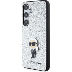 Kup Etui Karl Lagerfeld KLHCS24SGCNPSG Samsung Galaxy S24 hardcase Fixed Glitter Ikonik Logo Metal Pin srebrny/silver - KLD1915 - {ean13} - Sklep Home Screen