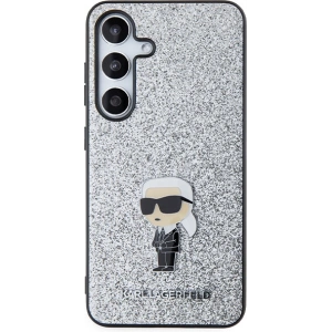 Kup Case Karl Lagerfeld KLHCS24SGCNPSG Samsung Galaxy S24 Hardcase Fixed Glitter Ikonik Logo Metal Pin silber/silver - KLD1915 - {ean13} - Sklep Home Screen