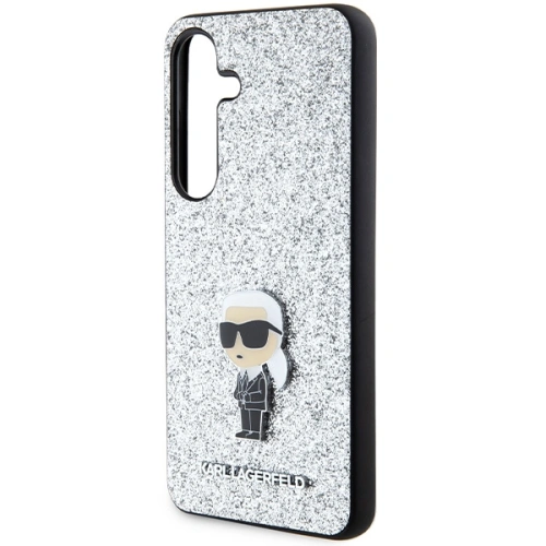 Buy Karl Lagerfeld KLHCS24SGCNPSG Samsung Galaxy S24 hardcase Fixed Glitter Ikonik Logo Metal Pin silver - KLD1915 - {ean13} - Home Screen Store Europe
