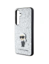 Buy Karl Lagerfeld KLHCS24SGCNPSG Samsung Galaxy S24 hardcase Fixed Glitter Ikonik Logo Metal Pin silver - KLD1915 - {ean13} - Home Screen Store Europe