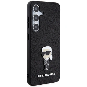 Kup Etui Karl Lagerfeld KLHCS24SGKNPSK Samsung Galaxy S24 hardcase Fixed Glitter Ikonik Logo Metal Pin czarny/black - KLD1916 - {ean13} - Sklep Home Screen
