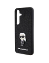 Buy Karl Lagerfeld KLHCS24SGKNPSK Samsung Galaxy S24 hardcase Fixed Glitter Ikonik Logo Metal Pin black - KLD1916 - {ean13} - Home Screen Store Europe