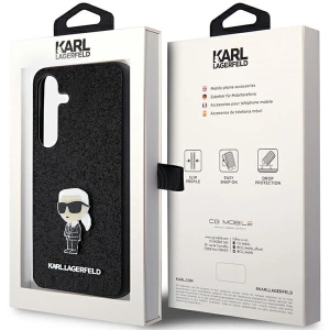 Kup Etui Karl Lagerfeld KLHCS24SGKNPSK Samsung Galaxy S24 hardcase Fixed Glitter Ikonik Logo Metal Pin czarny/black - KLD1916 - {ean13} - Sklep Home Screen