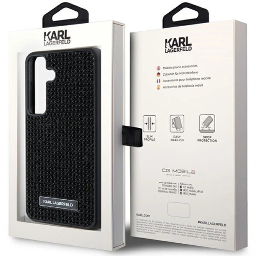 Kup Etui Karl Lagerfeld KLHCS24SHDSPRK Samsung Galaxy S24 hardcase Rhinestone Metal Logo černý/black - KLD1917 - {ean13} - Sklep Home Screen