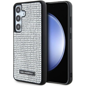 Kup Case Karl Lagerfeld KLHCS24SHDSPRS Samsung Galaxy S24 Hardcase mit Strass Metall-Logo silber - KLD1918 - {ean13} - Sklep Home Screen