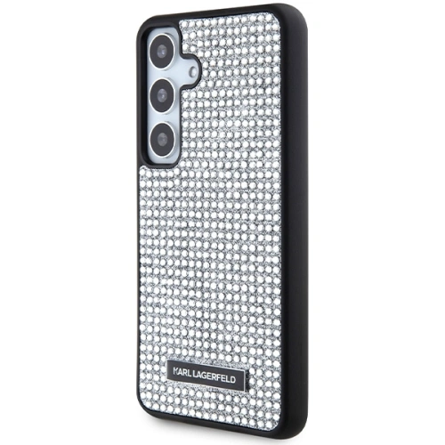 Kup Etui Karl Lagerfeld KLHCS24SHDSPRS Samsung Galaxy S24 hardcase Rhinestone Metal Logo srebrny/silver - KLD1918 - {ean13} - Sklep Home Screen