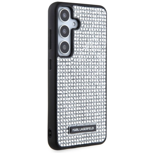 Kup Case Karl Lagerfeld KLHCS24SHDSPRS Samsung Galaxy S24 Hardcase mit Strass Metall-Logo silber - KLD1918 - {ean13} - Sklep Home Screen