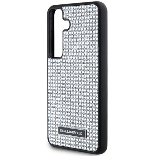 Kup Case Karl Lagerfeld KLHCS24SHDSPRS Samsung Galaxy S24 Hardcase mit Strass Metall-Logo silber - KLD1918 - {ean13} - Sklep Home Screen